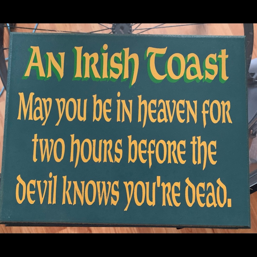 Wooden Irish Proverb Sign